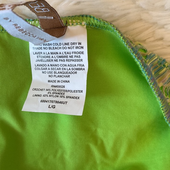 Becca by Rebecca Virtue GREEN Adela Mosaic Hipster Bikini Bottom, US Large - Picture 6 of 10